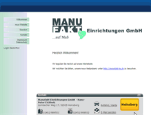 Tablet Screenshot of manufakt-gmbh.regional.de